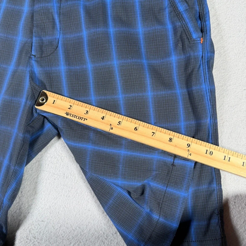 Tommy Bahama Paradise Tech‎ Mens Blue Plaid Performance Shorts Size 33 34x9